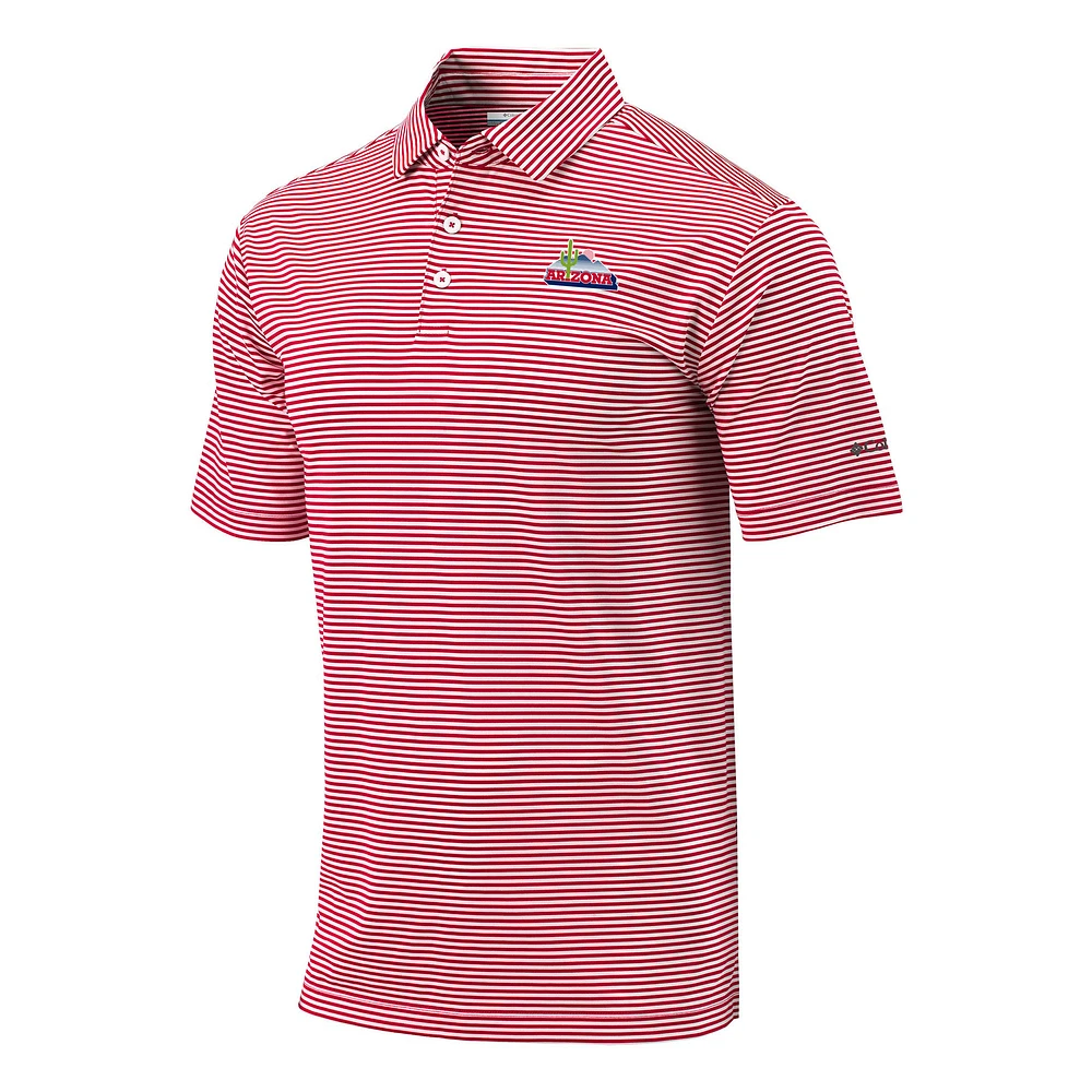 Men's Columbia Red Arizona Wildcats Vault Logo Club Invite Polo