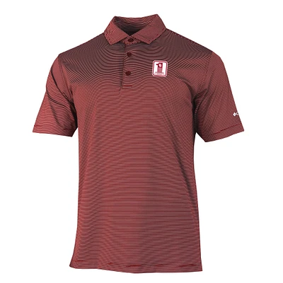 Men's Columbia Crimson Oklahoma Sooners Vault Logo Double Hit Polo