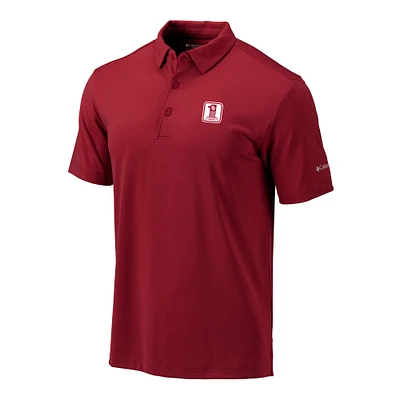 Men's Columbia Crimson Oklahoma Sooners Vault Omni-Wick Drive Polo