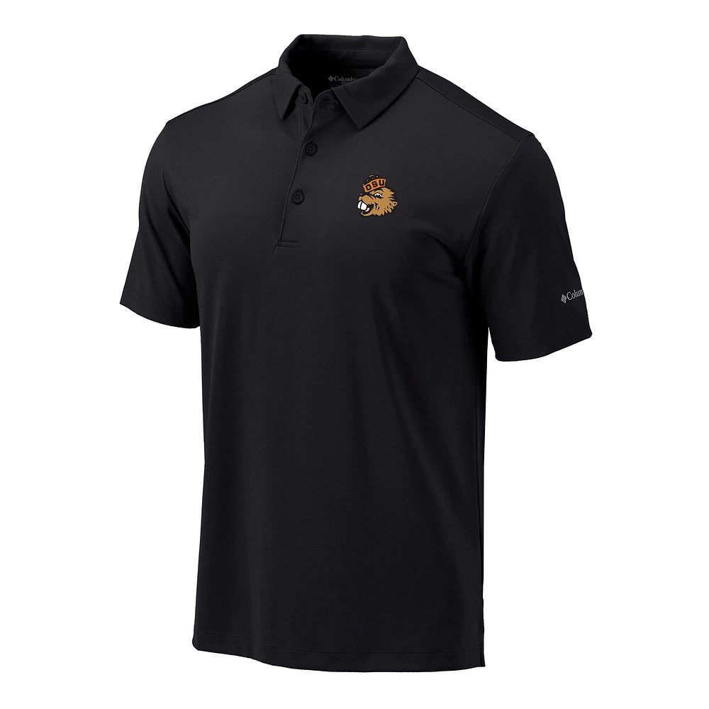 Men's Columbia Black Oregon State Beavers Vault Omni-Wick Drive Polo
