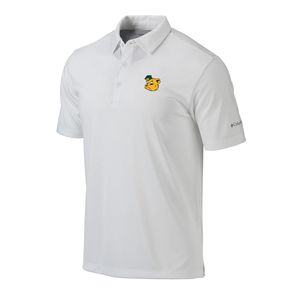 Men's Columbia White Baylor Bears Vault Omni-Wick Drive Polo