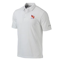Men's Columbia White Clemson Tigers Vault Omni-Wick Drive Polo