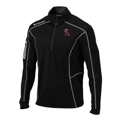 Men's Columbia Black Iowa State Cyclones Vault Omni-Wick Shotgun Quarter-Zip Pullover