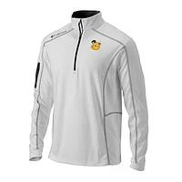 Men's Columbia White Baylor Bears Vault Omni-Wick Shotgun Quarter-Zip Pullover