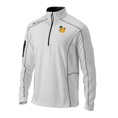 Men's Columbia White Baylor Bears Vault Omni-Wick Shotgun Quarter-Zip Pullover