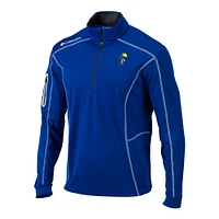 Men's Columbia Royal Kansas Jayhawks Vault Omni-Wick Shotgun Quarter-Zip Pullover