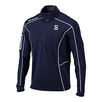 Men's Columbia Navy Penn State Nittany Lions Vault Omni-Wick Shotgun Quarter-Zip Pullover