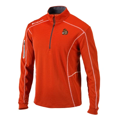 Men's Columbia Orange Oregon State Beavers Vault Omni-Wick Shotgun Quarter-Zip Pullover