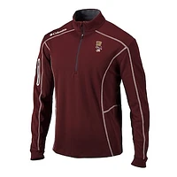 Men's Columbia Maroon Mississippi State Bulldogs Vault Omni-Wick Shotgun Quarter-Zip Pullover