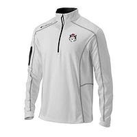 Men's Columbia White Washington Huskies Vault Omni-Wick Shotgun Quarter-Zip Pullover