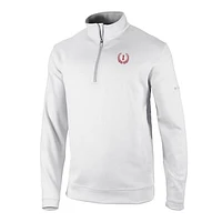 Men's Columbia White Indiana Hoosiers Vault Logo Wickhams Hills Quarter-Zip Pullover