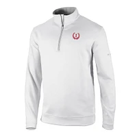 Men's Columbia White Indiana Hoosiers Vault Logo Wickhams Hills Quarter-Zip Pullover