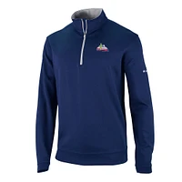 Men's Columbia Navy Arizona Wildcats Vault Logo Wickhams Hills Quarter-Zip Pullover