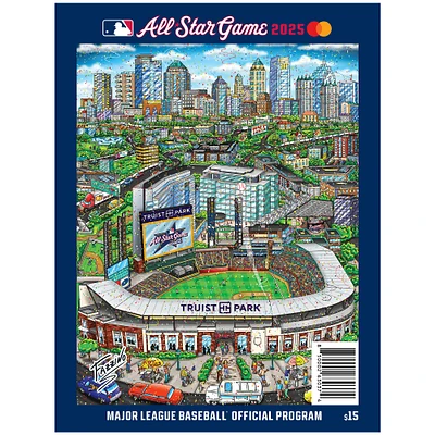2025 MLB All-Star Game Program with Specialty Cover Artwork by Charles Fazzino