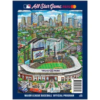 2025 MLB All-Star Game Program with Specialty Cover Artwork by Charles Fazzino