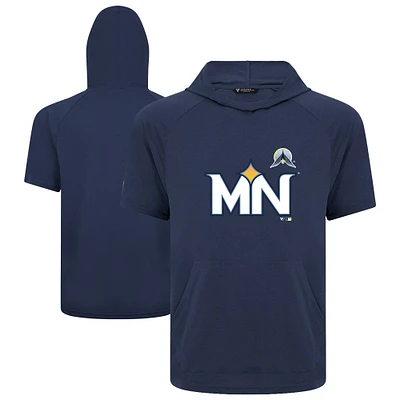 Men's Levelwear Navy Minnesota Twins City Connect Phase Core Logo Pullover Hoodie T-Shirt