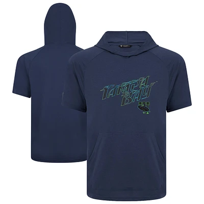 Men's Levelwear  Navy Tampa Bay Rays City Connect Phase Back Plash Hoodie T-Shirt