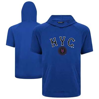 Men's Levelwear  Royal New York Mets City Connect Phase Back Plash Hoodie T-Shirt