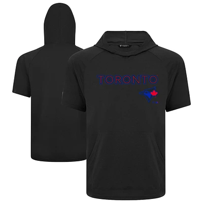 Men's Levelwear  Black Toronto Blue Jays City Connect Phase Back Plash Hoodie T-Shirt