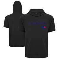 Men's Levelwear  Black Toronto Blue Jays City Connect Phase Back Plash Hoodie T-Shirt