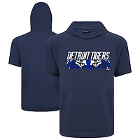 Men's Levelwear  Navy Detroit Tigers City Connect Phase Back Plash Hoodie T-Shirt