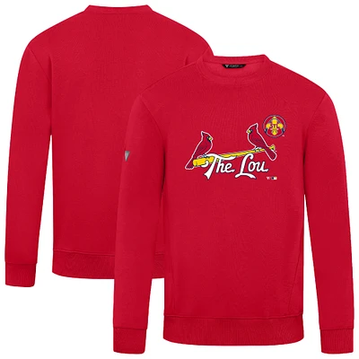 Men's Levelwear  Red St. Louis Cardinals City Connect Zane Core Logo Sweatshirt