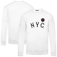Men's Levelwear  White New York Mets City Connect Zane Core Logo Sweatshirt