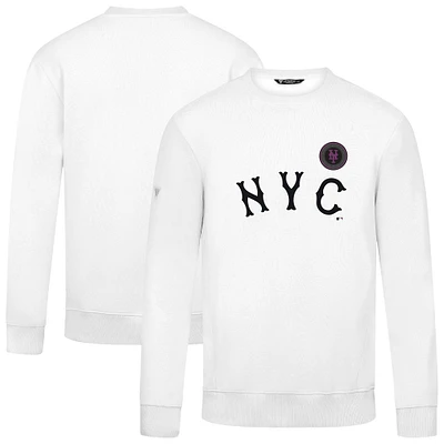 Men's Levelwear  White New York Mets City Connect Zane Core Logo Sweatshirt