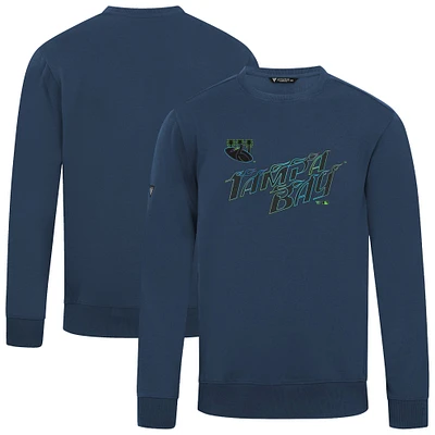 Men's Levelwear  Navy Tampa Bay Rays City Connect Zane Core Logo Sweatshirt