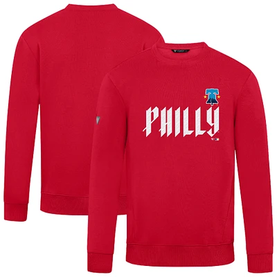Men's Levelwear  Red Philadelphia Phillies City Connect Zane Core Logo Sweatshirt