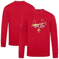 Men's Levelwear  Red St. Louis Cardinals City Connect Zane Back Splash Sweatshirt