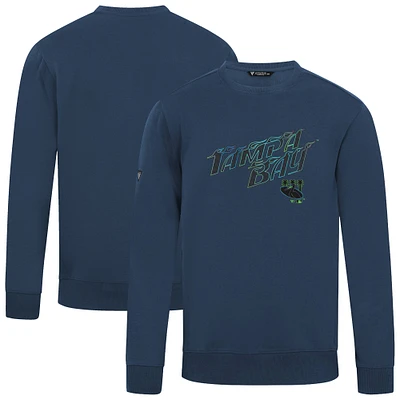 Men's Levelwear  Navy Tampa Bay Rays City Connect Zane Back Splash Sweatshirt