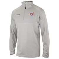 Men's Columbia Navy LSU Tigers 2025 NCAA Baseball College World Series Champions Omni-Wick Raglan Rockin' It Quarter-Zip Pullover