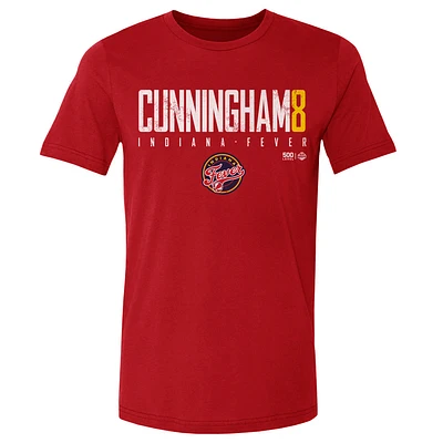 Men's 500 Level Sophie Cunningham Red Indiana Fever Name & Number Elite T-Shirt