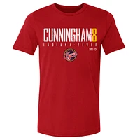 Men's 500 Level Sophie Cunningham Red Indiana Fever Name & Number Elite T-Shirt