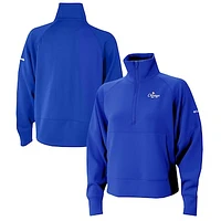 Women's Columbia  Blue Oklahoma City Thunder 2025 NBA Finals Champions Wickhams Hills Raglan Omni-Wick Half-Zip Pullover