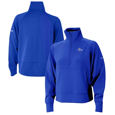 Women's Columbia  Blue Oklahoma City Thunder 2025 NBA Finals Champions Wickhams Hills Raglan Omni-Wick Half-Zip Pullover