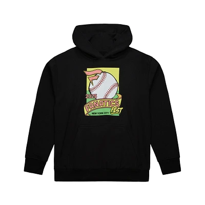 Men's Mitchell & Ness Black Fanatics Fest 2025 Line Up Pullover Hoodie