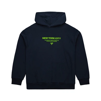 Men's Mitchell & Ness Navy Fanatics Fest 2025 Retro Fan Fleece Pullover Hoodie