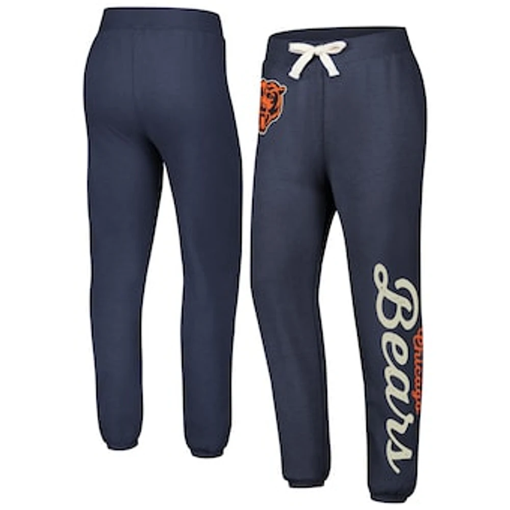 Women's G-III 4Her by Carl Banks Navy Chicago Bears Scrimmage Fleece Pants