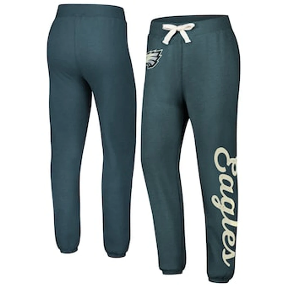 Women's G-III 4Her by Carl Banks Midnight Green Philadelphia Eagles Scrimmage Fleece Pants