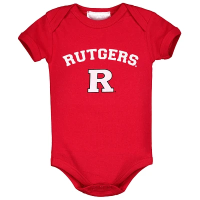 Infant Scarlet Rutgers Knights Arch & Logo Bodysuit