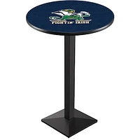 Notre Dame Fighting Irish 42" Leprechaun Square Base Black Pub Table
