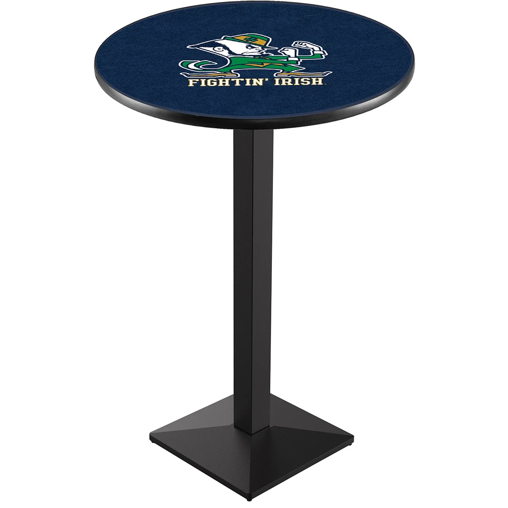 Notre Dame Fighting Irish 42" Leprechaun Square Base Black Pub Table