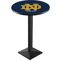 Notre Dame Fighting Irish 42" Alternate Square Base Black Pub Table
