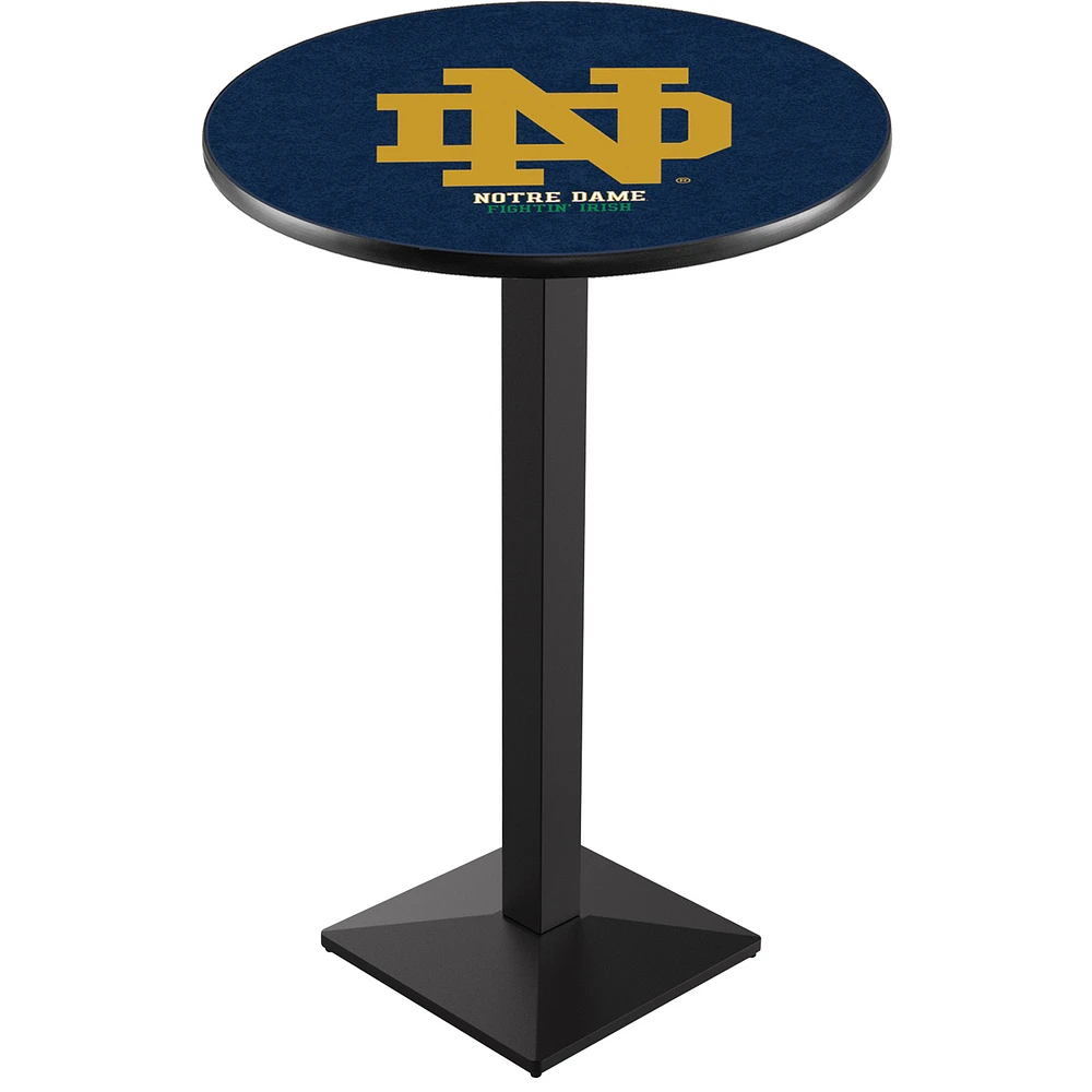 Notre Dame Fighting Irish 42" Alternate Square Base Black Pub Table