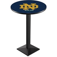 Notre Dame Fighting Irish 42" Alternate Square Base Black Pub Table