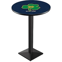 Notre Dame Fighting Irish 42" Square Base Black Pub Table