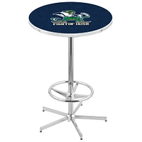 Notre Dame Fighting Irish 42" Leprechaun Retro Base Chrome Table