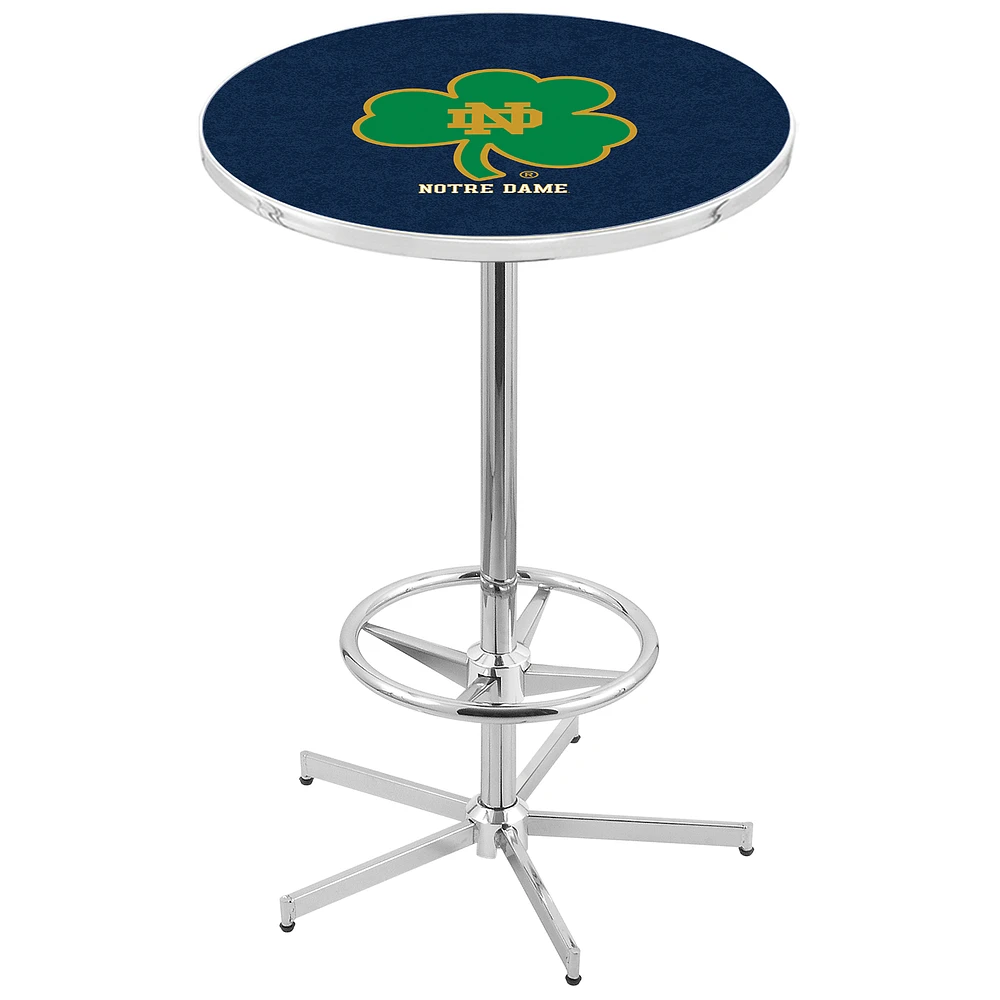 Notre Dame Fighting Irish 42" Retro Base Chrome Pub Table